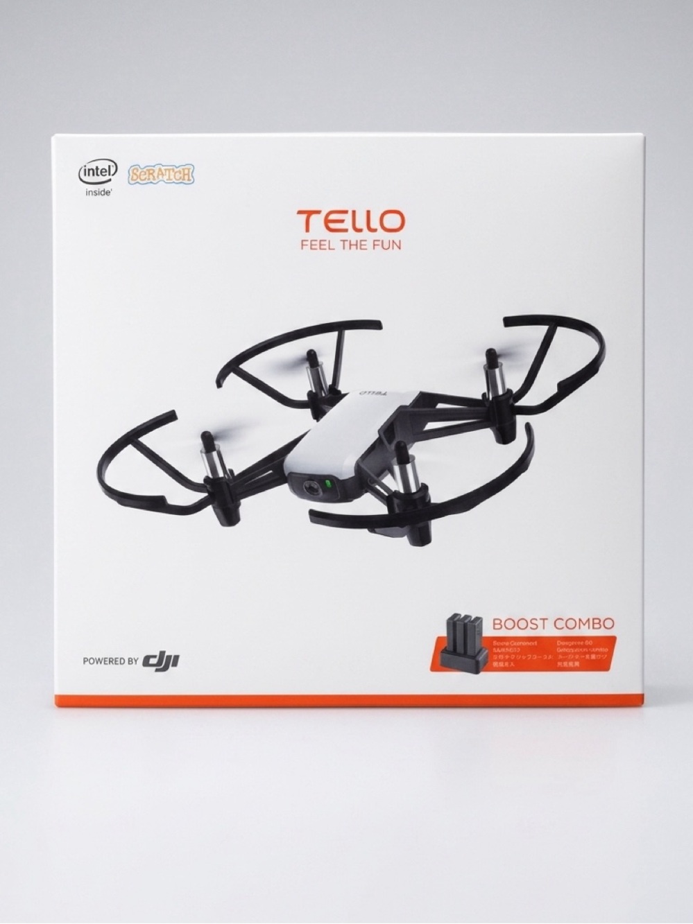 Tello Boost Combo Drone - White and Black